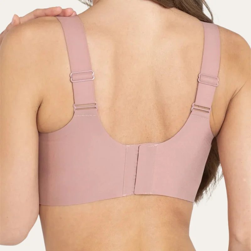 Soutien Aura Rosé Le Liss vista traseira com fecho posterior