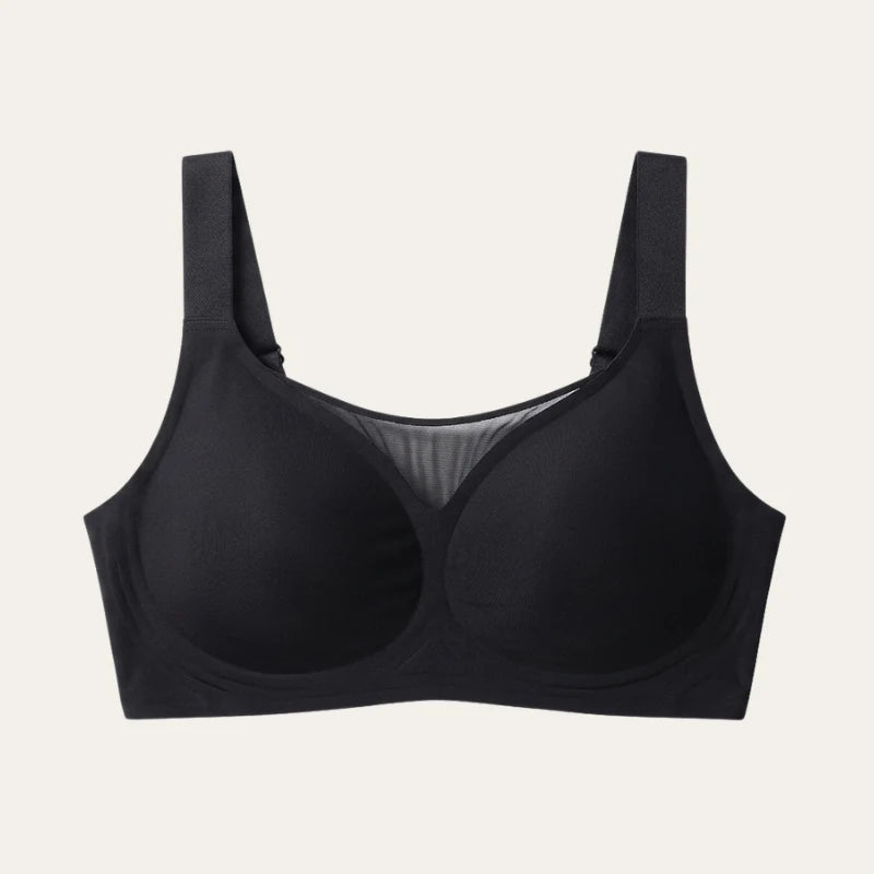 Soutien Nabel Le Liss preto sem aros com insert em tule imagem de produto fundo neutro