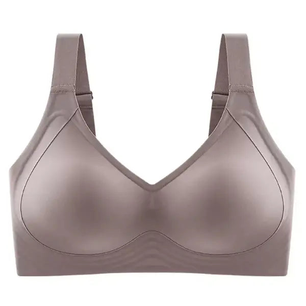 Soutien Sculpt Nude redutor sem aro com alta sustentacao em fundo branco.