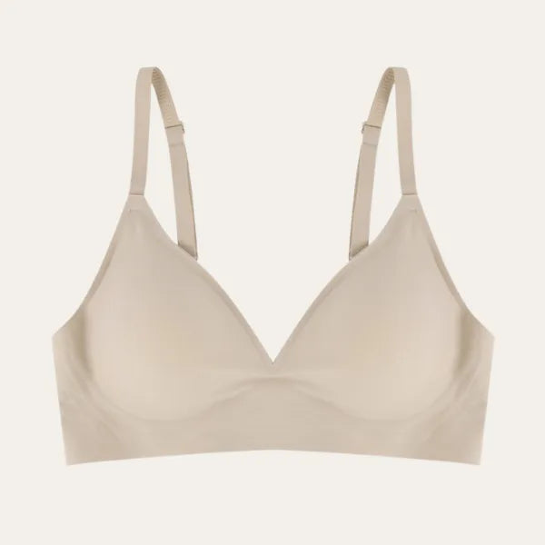 Bralette bege suave Le Liss com design sem aro.