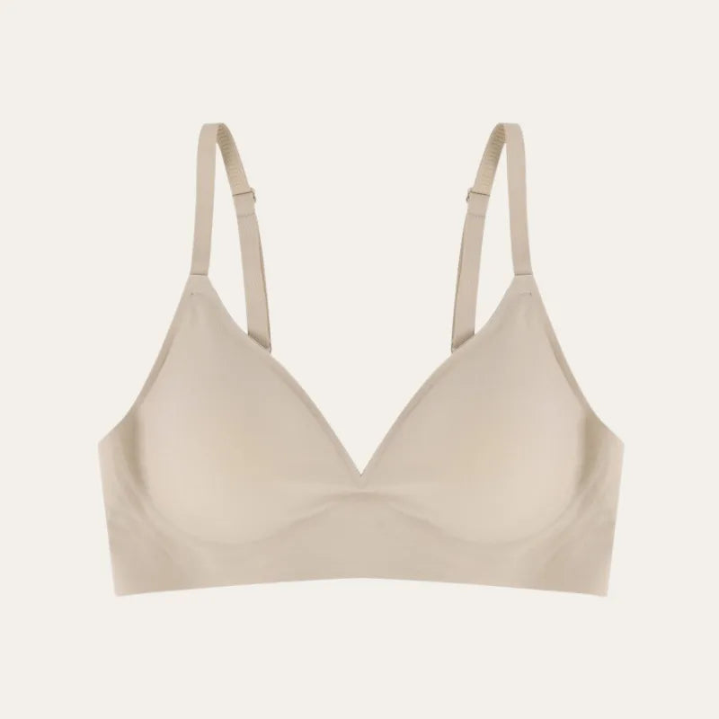 Bralette Sublime Le Liss bege suave sem aros imagem de produto fundo neutro