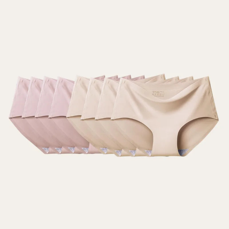 Pack com 8 cuecas essenciais sem costura nas cores nude e bege – Le Liss