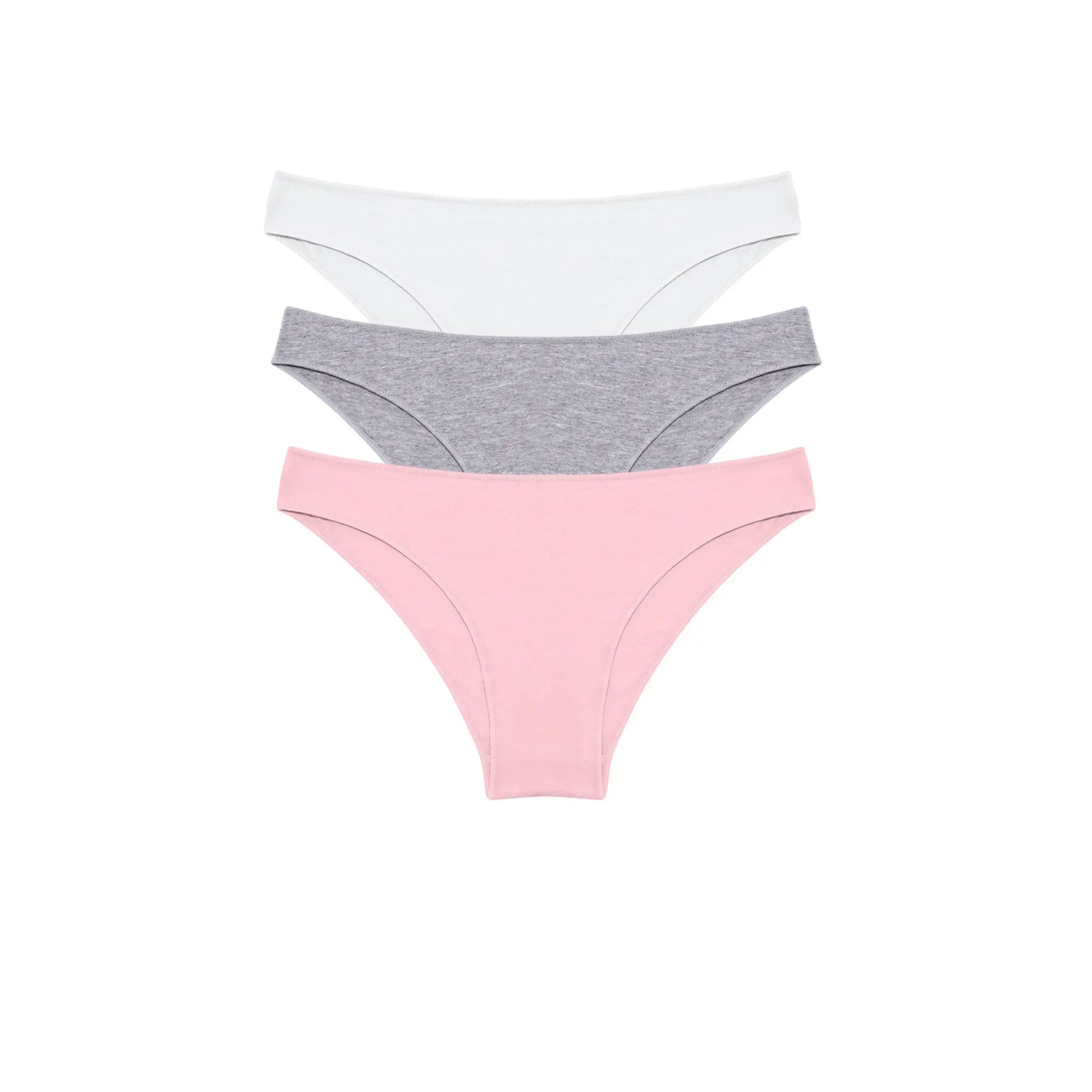 Kit 3 Cuecas de Algodão com Cintura Média – Le Liss