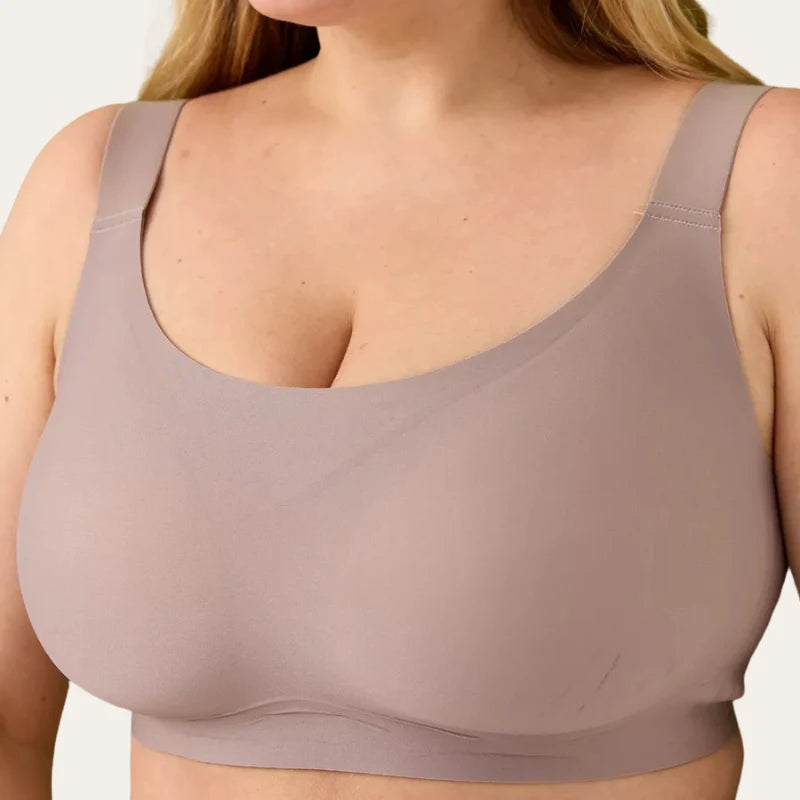Soutien Aura Nude – Vista frontal sem aro e cobertura alta