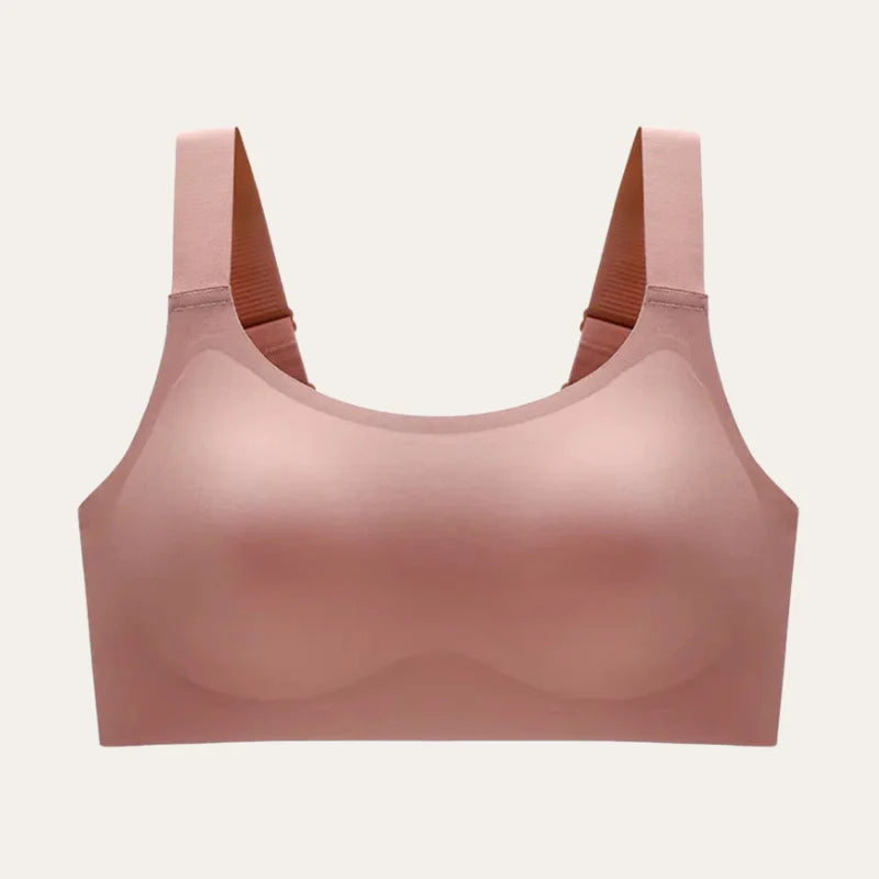 Soutien Aura Rosé sem aro Le Liss vista frontal fundo neutro