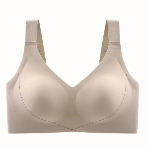 Soutien Firm sem aro de sustentação bege em fundo branco