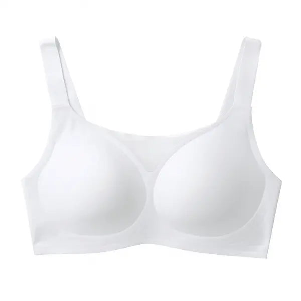 Soutien branco sem aro Confort Plus em fundo branco