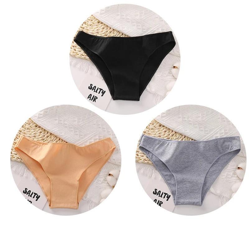 cueca feminina, calcinha sem costura, lingerie feminina, cueca de algodão, calcinha cintura baixa, lingerie confortável, cuecas respiráveis, conjunto de cuecas, cuecas plus size, roupa íntima feminina
